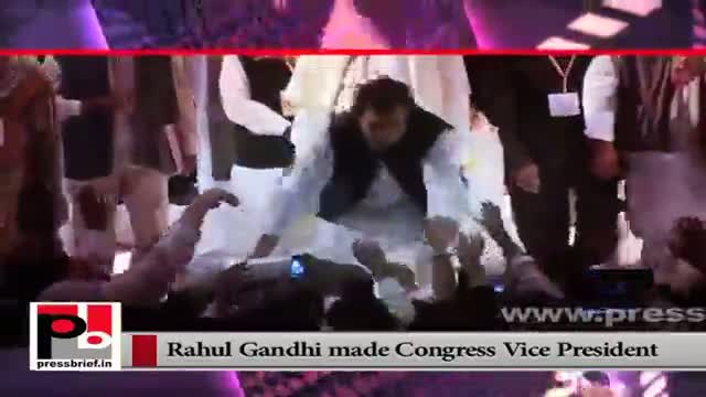 Newly appointed Congress Vice President Rahul Gandhi