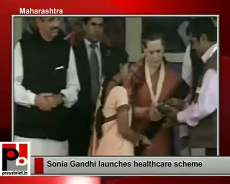 Sonia Gandhi launches healthcare scheme for children in Maharashtra