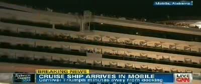 Carnival Triumph Cruise Ship ARRIVES docks in Mobile Alabama | FINALLY HORROR CRUISE IS OVER !!