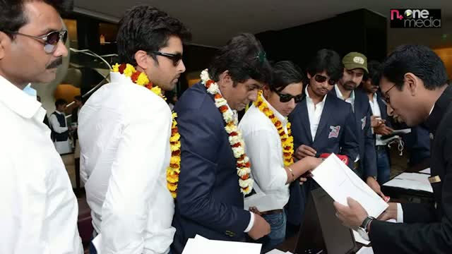CCL Season 3- Bojpuri Dabanggs Team at Park Hyatt Hyderabad Stills