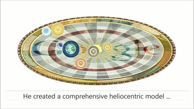 Nicolaus Copernicus Google Doodle HD - 19th, February 2013