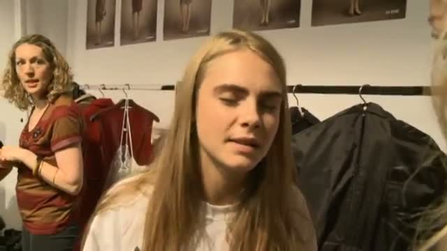 Cara Delevingne says she hates 'Cara the model' at the Burberry show at London's Fashion Week