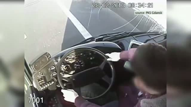 Driver Passes Out, Women Grab Wheel