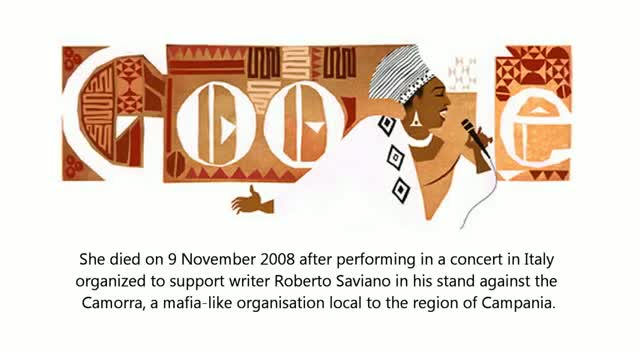 Miriam Makeba's 81st birthday marked by Google doodle