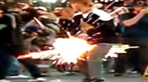Vancouver Riot Flash Bang to the Groin