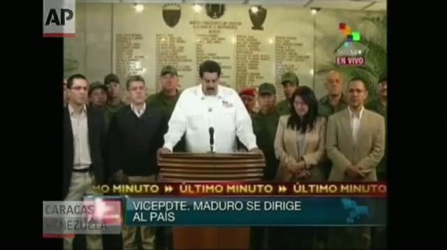 VP Announces Hugo Chavez Has Died