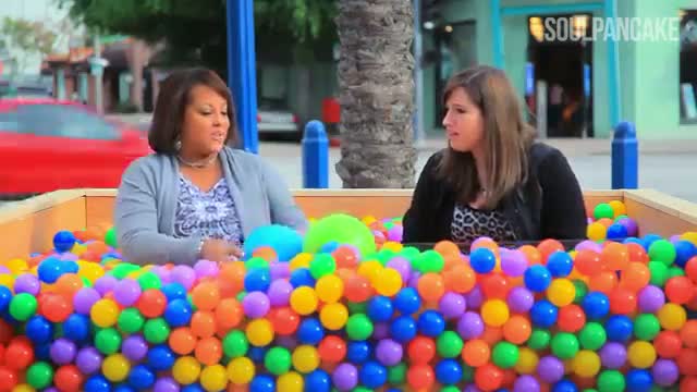 A Random Ball Pit And Two Complete Strangers