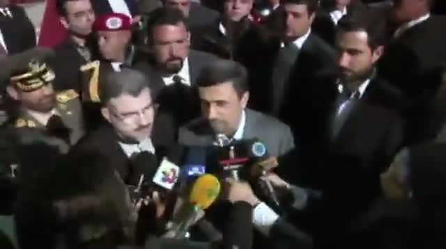 Ahmadinejad in Venezuela for Chavez Funeral Video