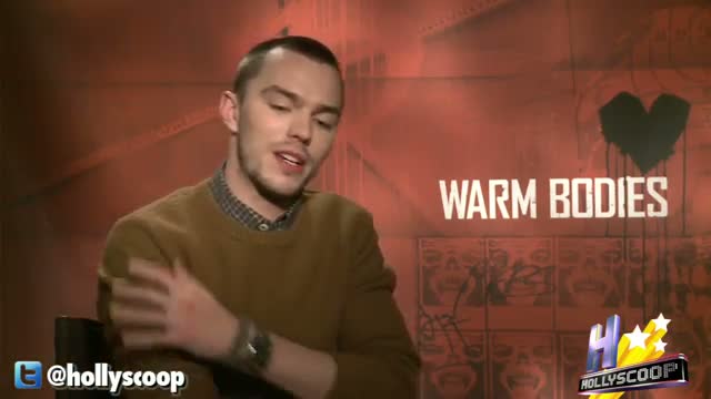 Nicholas Hoult Knits Clothes On 'Manly' Movie Set