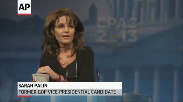 Palin Pokes Fun With Super Big Gulp