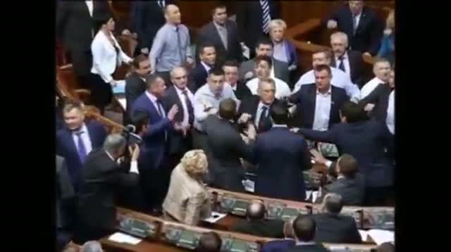 Brawl Erupts in Ukraine's Parliament