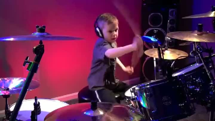 6 Year Old Drummer Plays Hot For Teacher