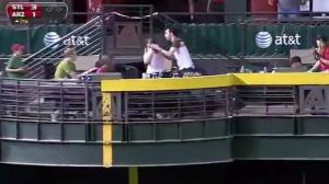 Home Run Hits Woman in Face as Boyfriend Jumps Out of the Way