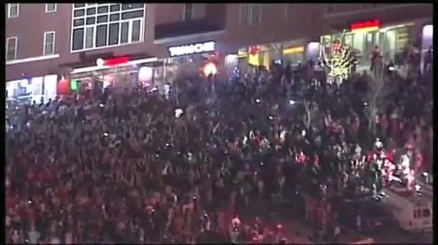 Fireworks As Louisville Fans Celebrate