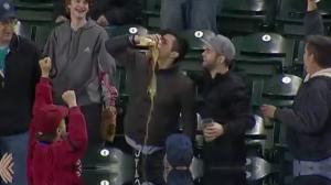 Mariners Fan Catches Foul Ball In Beer And Chugs It