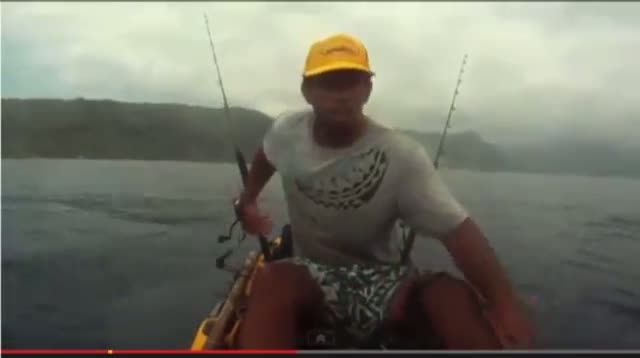 Hawaii Fisherman Gets Up Close With Shark