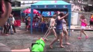 Water Fights for Buddhist New Year
