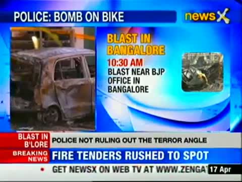 Bangalore blast: Terror act not ruled out