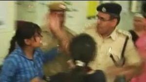 Woman Protester at Delhi Hospital Slapped by Cop