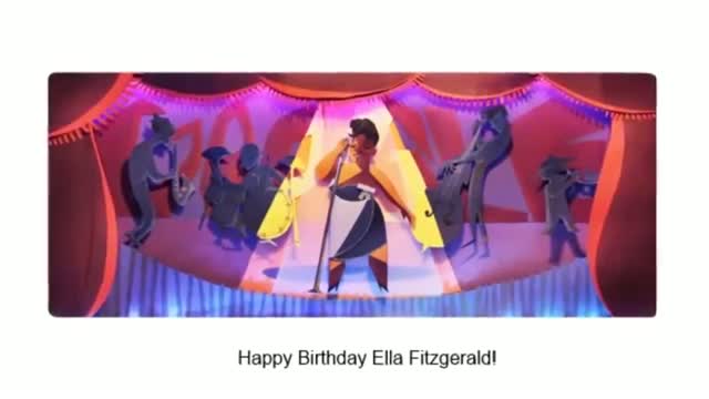 Ella Fitzgerald Google Doodle [HQ] - April 25