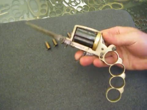 Brass Knuckle Knife Gun from 1875