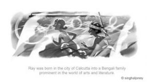 Satyajit Ray Honoured with Google Doodle