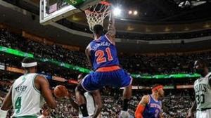 NBA: Iman Shumpert's high-flying putback slam!