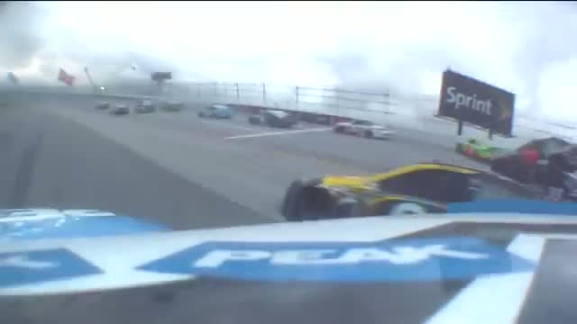 NASCAR: Car flips at Talladega: In-car cameras - Dale Earnhardt Jr., Clint Bowyer, Michael Waltrip
