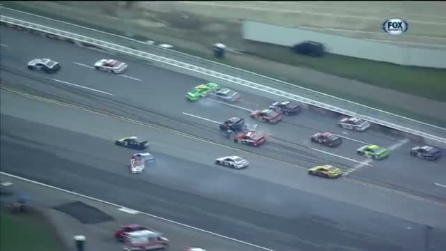 NASCAR 2013 - Kurt Busch flips in big wreck at Talladega! - Aaron's 499 - 2013