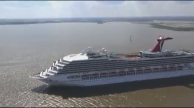 Cruise Ship Carnival Triumph Back to Sea