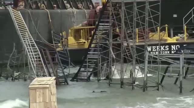 Demolition Begins on NJ Coaster Wrecked by Sandy