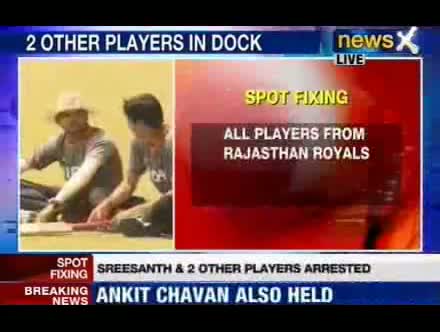 S. Sreesanth Arrseted Under Spot Fixing Charges