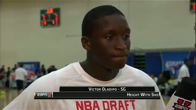 Victor Olapido at the NBA Draft Combine 2013