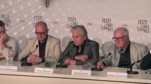 Michael Douglas Tears Up at Cannes