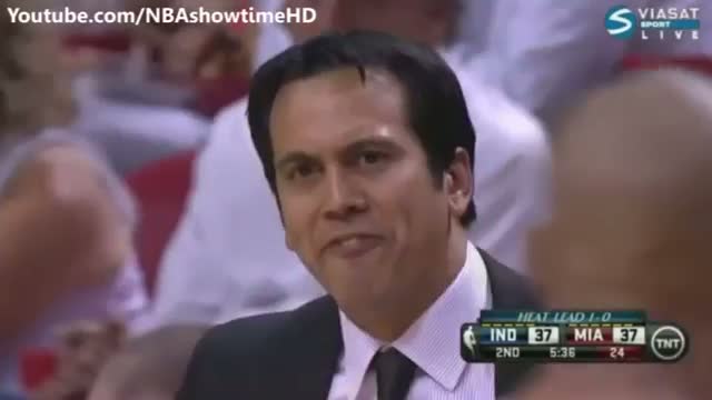 Erik Spoelstra : "That was a FLOP" - Pacers vs Heat - May 24, 2013 (Game 2) - NBA