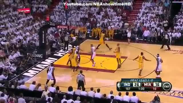 Indiana Pacers Vs Miami Heat - May 24, 2013 (Game 2) - 1st Half Highlights - NBA Eastern Finals 2013