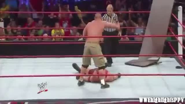 WWE Extreme Rules 2013 - John Cena vs. Ryback (Last Man Standing Match) Highlights