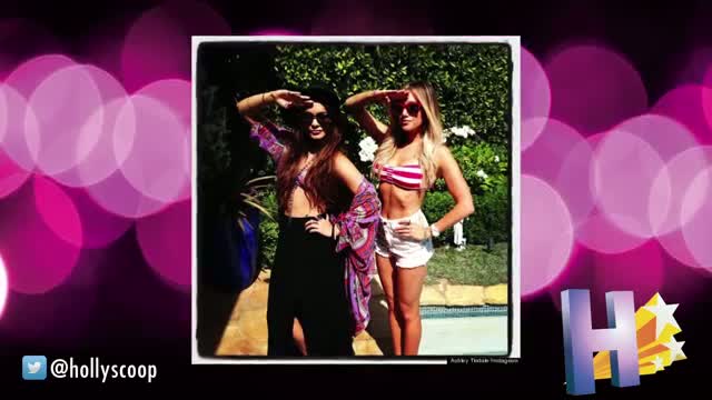 Vanessa Hudgens & Ashley Tisdale Show Off Bikini Bodies At BBQ