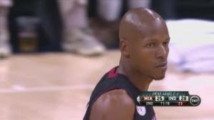 Ray Allen for THREE - Miami Heat Vs Indiana Pacers - May 28, 2013 (Game 4) - 1st Qtr Highlights - NBA East Finals 2013