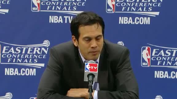 Postgame: Erik Spoelstra - Miami Heat Vs Indiana Pacers - May 28, 2013 (Game 4) - 1st Qtr Highlights - NBA East Finals 2013