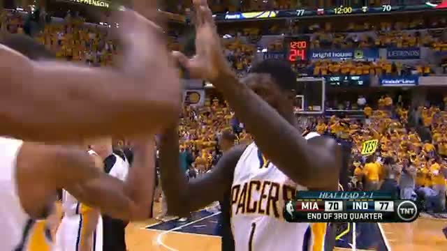 NBA: Lance Stephenson Beats the 3rd Quarter Buzzer !