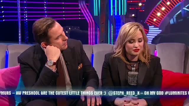 Demi Lovato and David Walliams compare notes on Simon - Semi-Final 3 - Britain's Got Talent 2013
