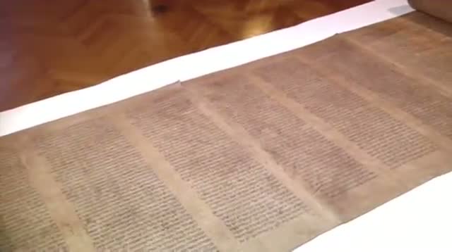 Oldest Known Torah Scroll Displayed