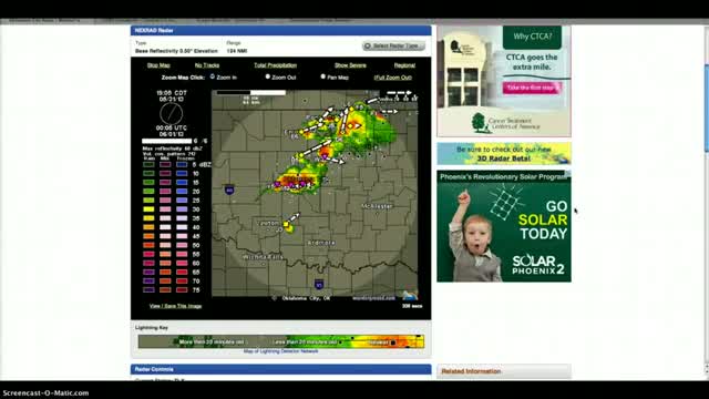 Massive Tornadic Storm!/Oklahoma City,OK.(Unbelievable)