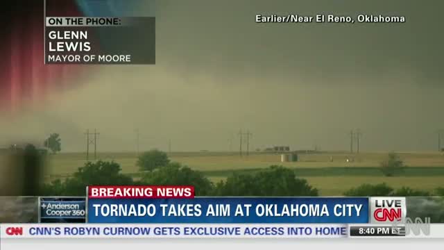 New tornado takes aim at Moore, Oklahoma