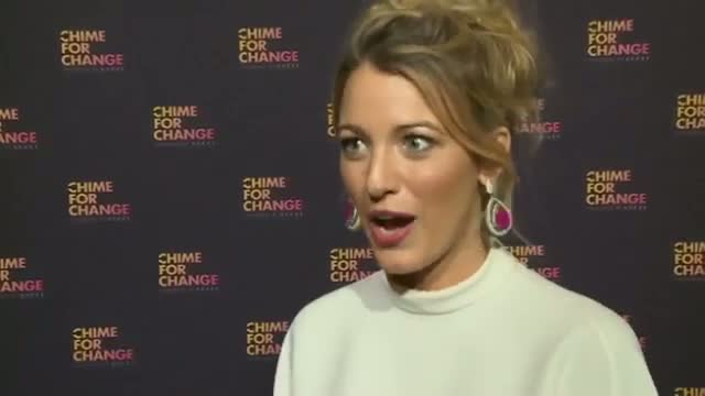 Chime For Change: Blake Lively reveals her love of Beyonce and who her female role models are