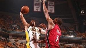 NBA: Paul George's POSTERIZING dunk on Bosh!
