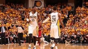 NBA: Paul George & Hibbert Lead the Charge in Game 6 Win - Slow Motion!
