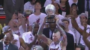 Miami Heat Trophy Presentation - Pacers vs Heat - June 3, 2013 (Game 7) - NBA Eastern Finals 2013