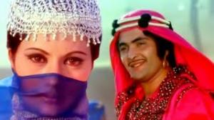 Laila Majnu Romantic Encounter - Romantic Scene - Rishi Kapoor, Ranjeeta Kaur - Laila Majnu